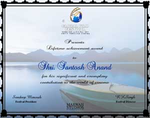 Life Time Achievement Award to Santosh Anand