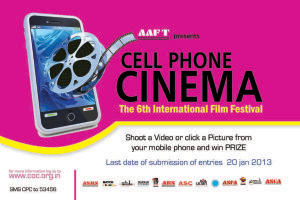 6th International Festival of Cellphone Cinema on 22-24th January