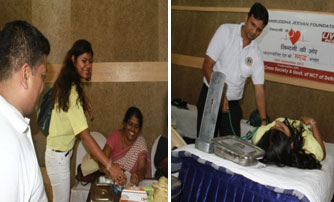 BLOOD DONATION CAMP AT MARWAH STUDIOS