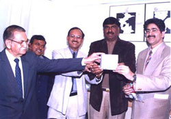 PROF SANDEEP MARWAH RELEASES CD ON SUPER SPECIALITY HOSPITAL
