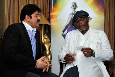 Samuel Jackson Met Media Guru Sandeep Marwah