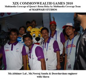Multimedia Team of Marwah Studios With QBR CWG At Bhopal