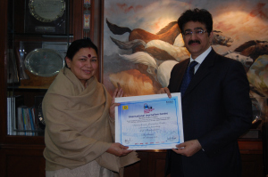 International Journalism Centre Honored Usha Sharma