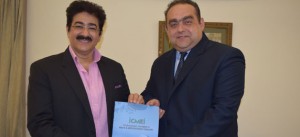 Sandeep Marwah of ICMEI with Charge d” Affaires H.E.Radu Actavian Dobre