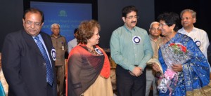 Salma Ansari & Sandeep Marwah at Ramjas Public School