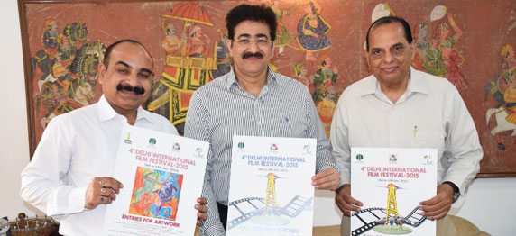Poster of Third Delhi International Film Festival Launched by Sandeep Marwah