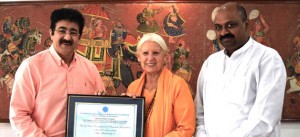 Sandeep Marwah With Mahamandleshwar Gyatri Devi