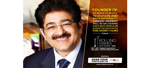 Sandeep Marwah Honored at 3rd Rolling Frames Film Festival