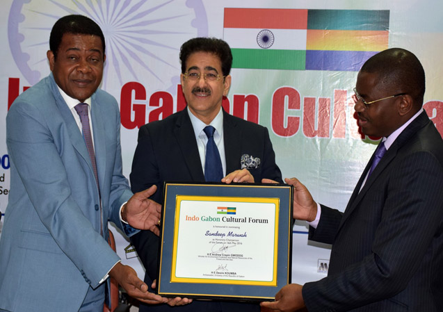 Sandeep Marwah Honored by Government of Republic of Gabon