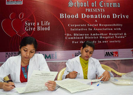 Camp at ASMS on World Blood Donor Day