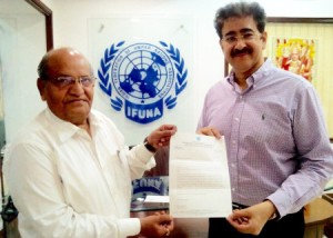 Sandeep Marwah Patron to IFUNA