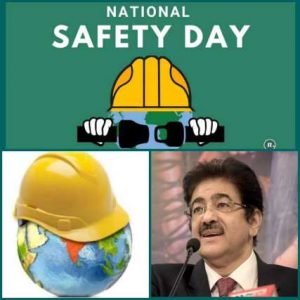 Noida: National Safety Day Observed at AAFT. Observed every year on March 4, the National Safety Day was started by the National Safety Council. Still to increase the awareness of all the guidelines of safety measures. Including road safety, workplace safety, the safety of human health, as well as the environment. “A little precaution can save you from a large disaster. A little time spent in making yourself more equipped with knowledge about the safety of every thing can  save you from losses of million rupees, health and life. Please make it a habit to go through the instruction. Manual of every thing you use which seems to be new to you,” said Dr. Sandeep Marwah Chancellor of AAFT University and President of CEGR-Centre for Growth and Research at an event to celebrate  National Safety Day at Marwah Studios. The event supported by World Peace Development and Research Foundation. National Federation of Tourism and Transport Cooperatives of India Limited. Such as  Prithvi Yoga Centre, International Chamber of Media and Entertainment Industry. Still National Safety Day Observed at AAFT. Such as Manual of every thing you use which seems to be new to you,” said Dr. Sandeep Marwah Chancellor of AAFT University and President of CEGR-Centre for Growth and Research at an event to celebrate  National Safety Day at Marwah Studios.