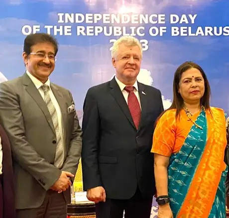Sandeep Marwah Special Guest at Belarus Independence Day