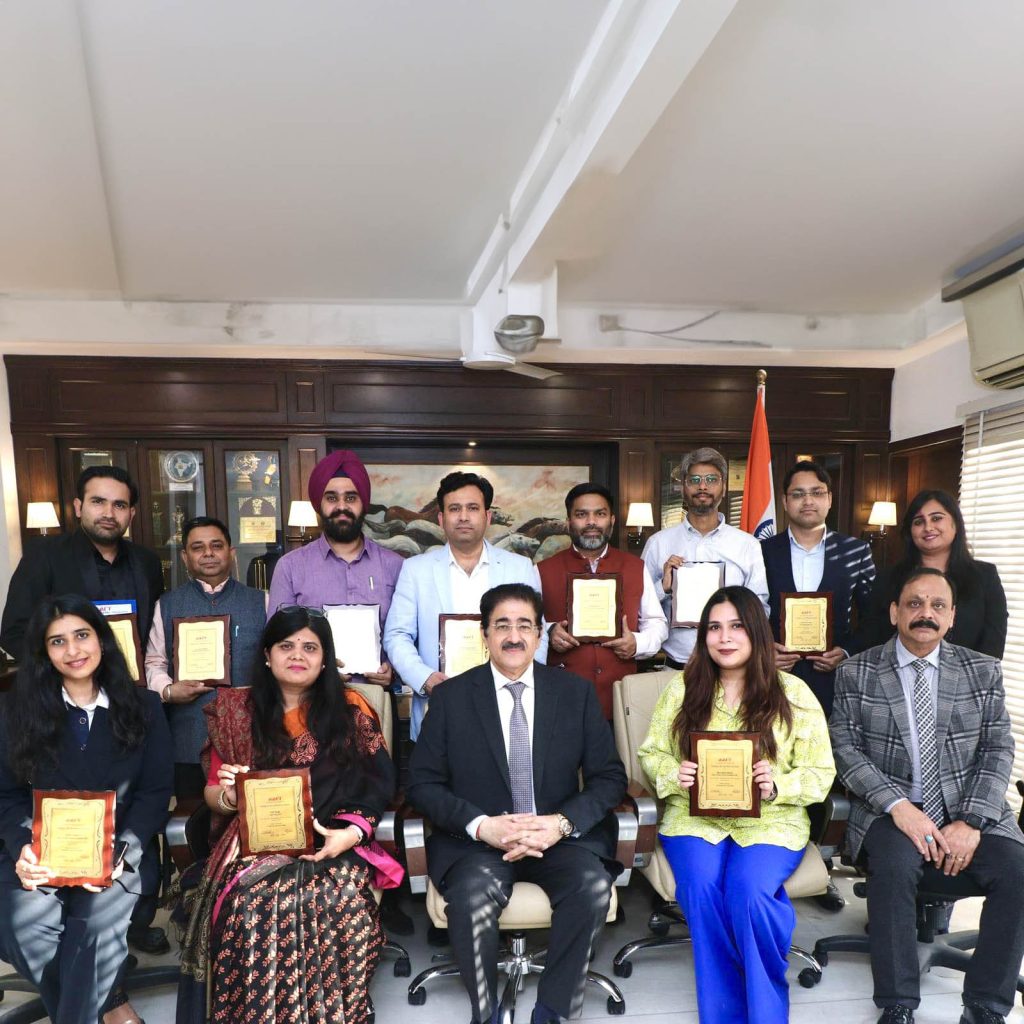 Top Faculty of AAFT Honored by President Sandeep Marwah