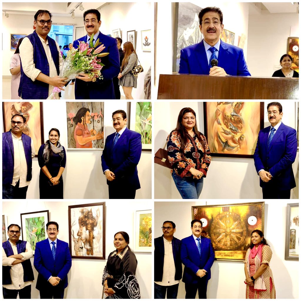 Sandeep Marwah Inaugurates Vibrant Group Show Celebrating Women Artists by Vimla Art Forum