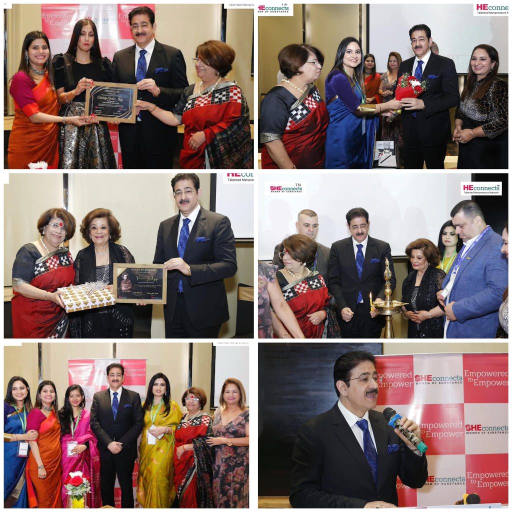 Sandeep Marwah Motivates Members of He Connects and She Connects to Work for the Nation