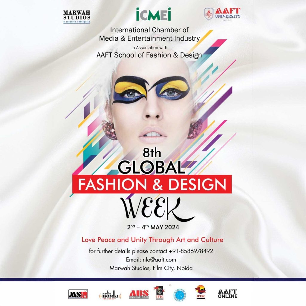 8th Global Fashion and Design Week Announced for 2nd to 4th May at Noida Film City