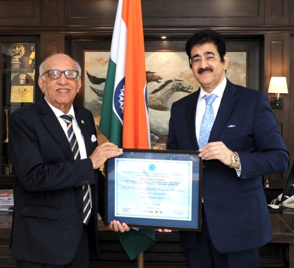 Colonel V.N. Thapar Honored with Life Membership of WPDRF