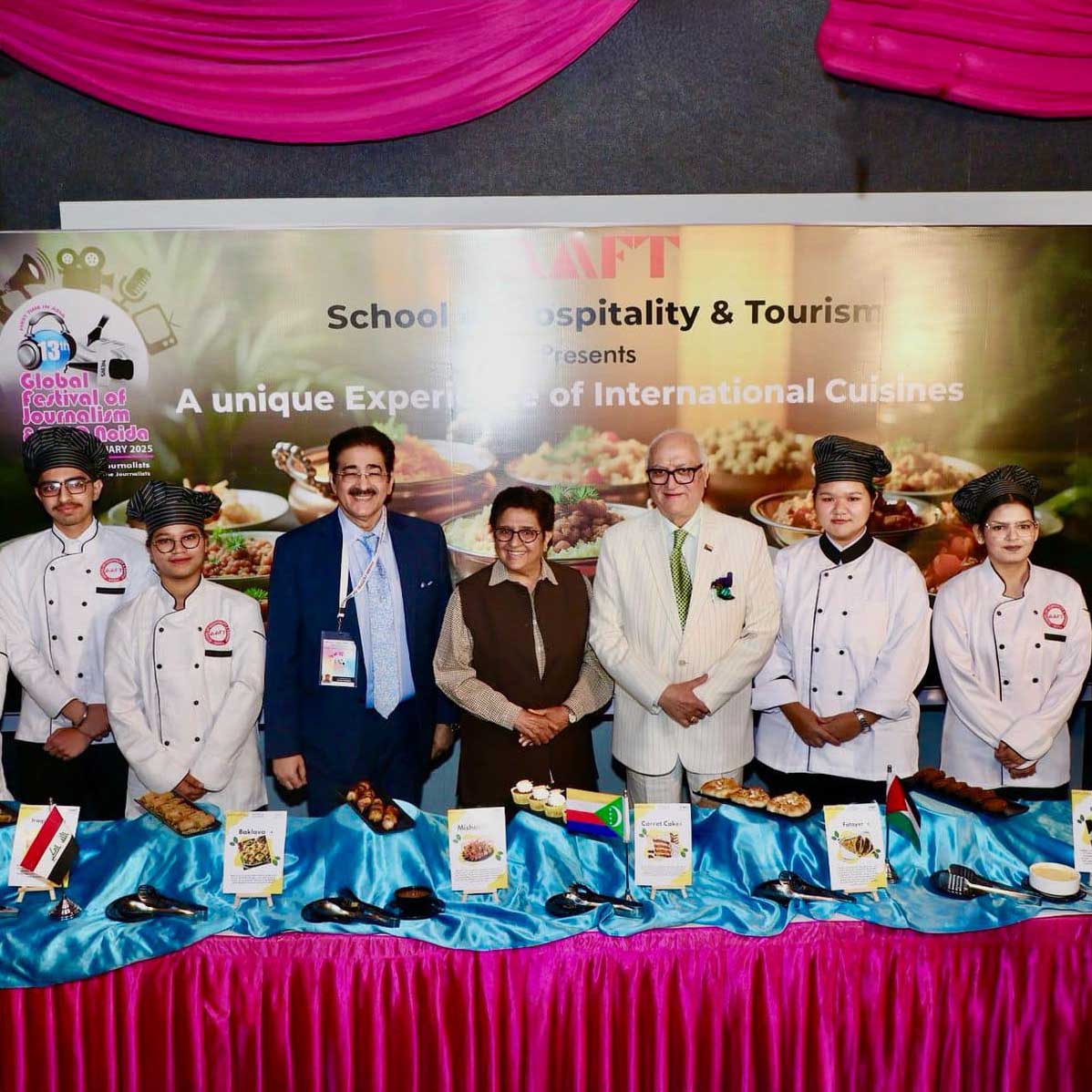 AAFT School of Hospitality Showcases Comoros Cuisine at the 13th Global Festival of Journalism & AVGC Noida 2025