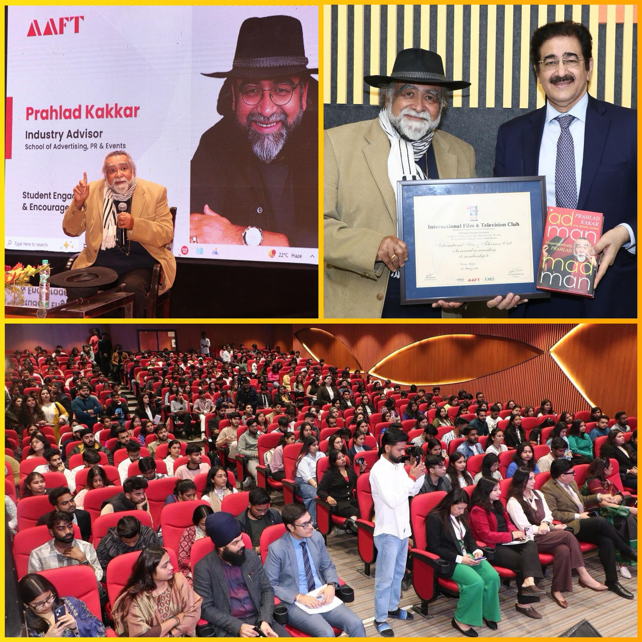 Renowned Advertising Guru Prahlad Kakkar Conducts Master Class at AAFT School of Advertising, PR, and Events