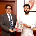 Dr. Sandeep Marwah Meets Union Minister Chirag Paswan