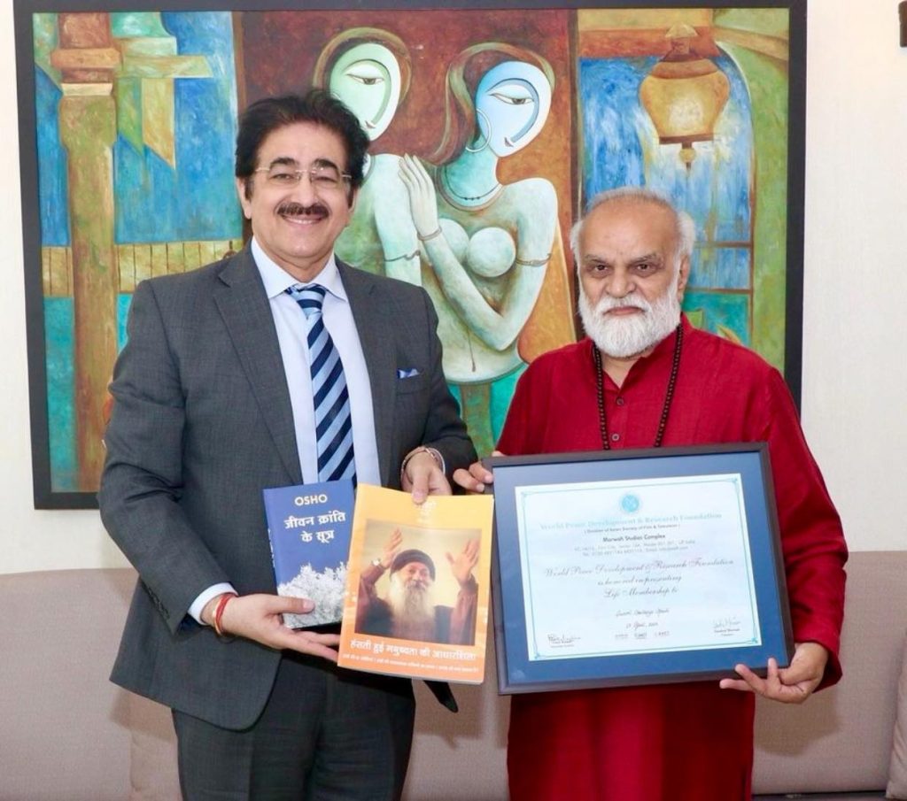 Swami Chaitanya Keerti Ji Honored with Life Membership of World Peace Foundation