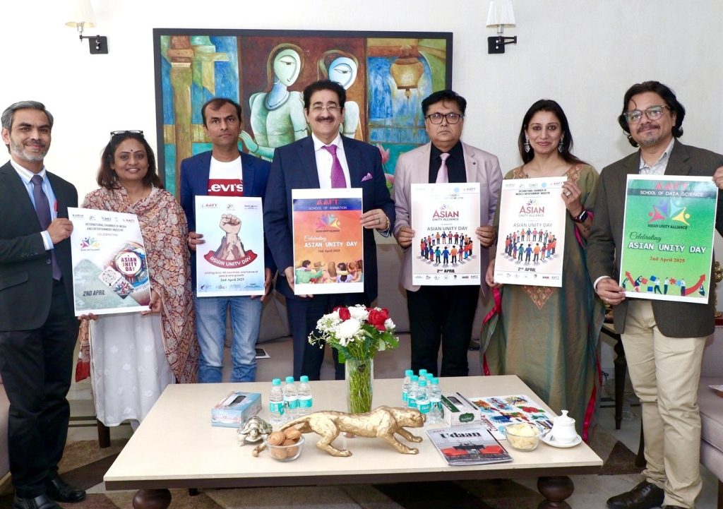 Poster Launched on 2nd April to Celebrate Asian Unity Day by Asian Unity Alliance at AAFT