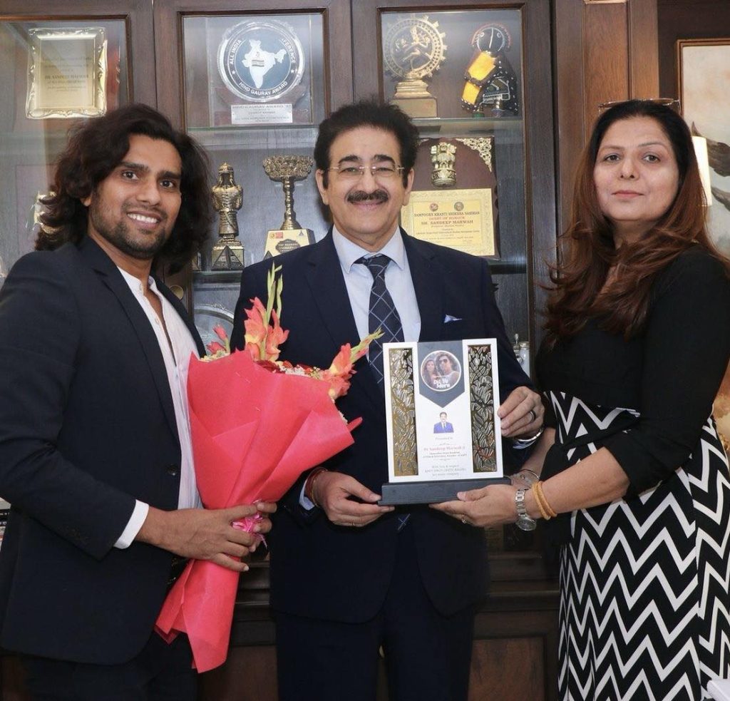 Dr. Sandeep Marwah Honoured by Renowned Music Company for Championing Indian Art, Culture, and Music Globally