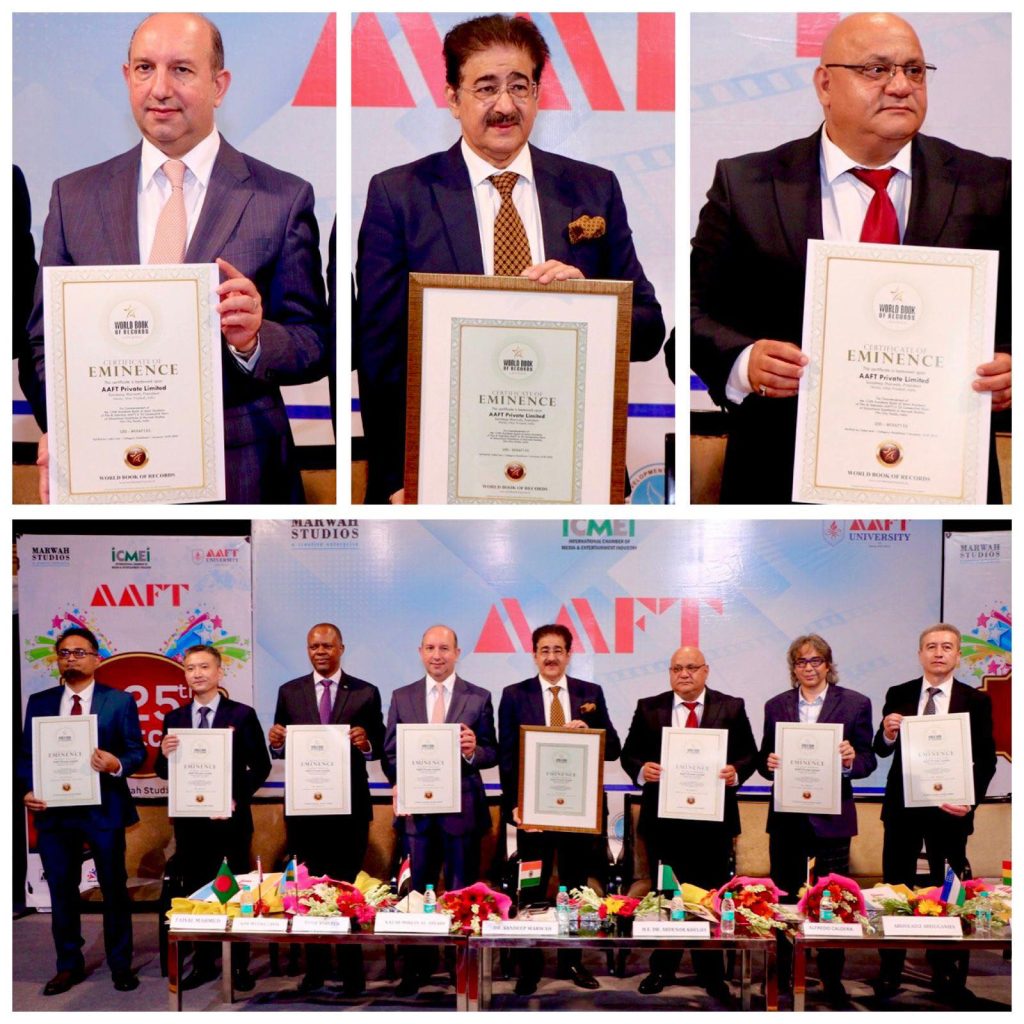 AAFT Registers 10th World Record: Becomes the Only Creative Institution to Launch 125 Batch-Recognized by World Book of Records