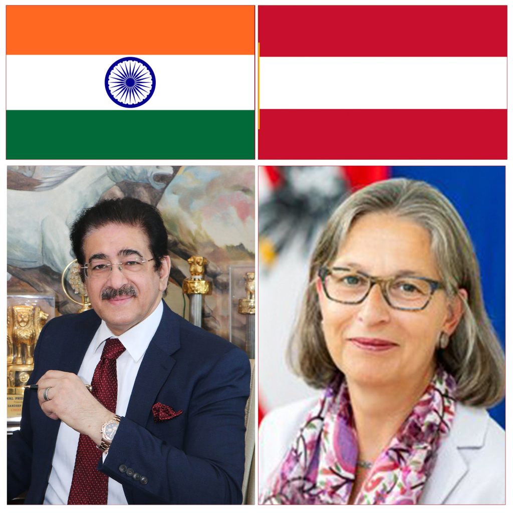 Dr. Sandeep Marwah Extends Greetings on the National Day of Austria