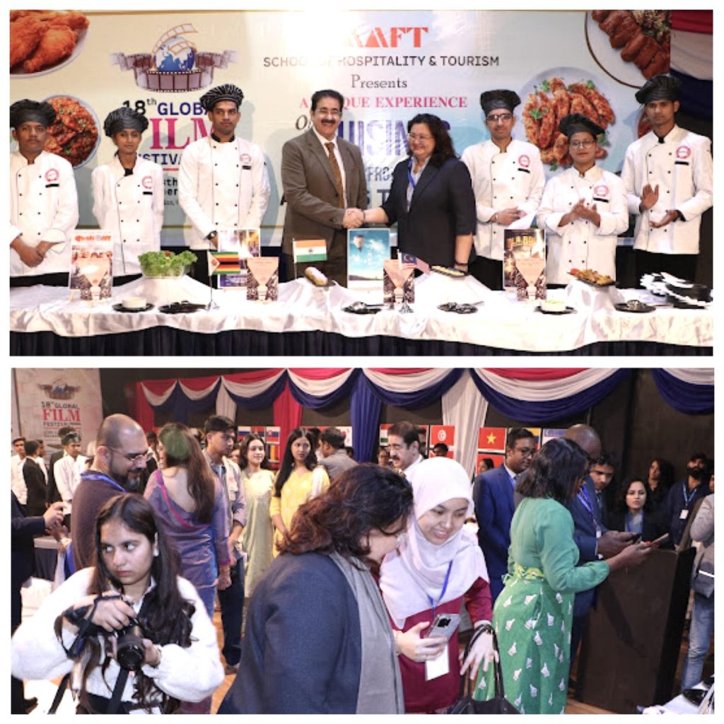 AAFT School of Hospitality & Tourism Presents Flavours of Malaysia at 18th Global Film Festival Noida 2025