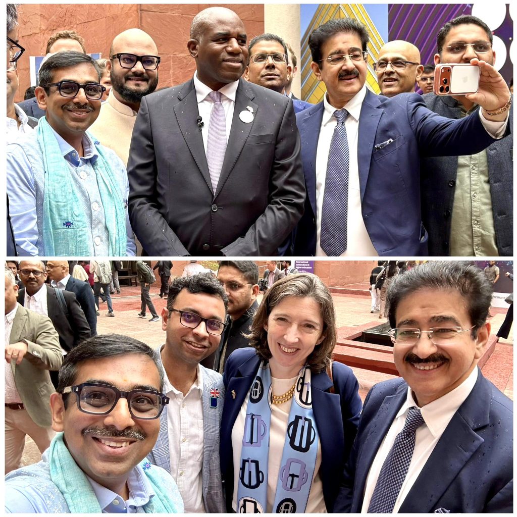 Dr. Sandeep Marwah Engages in Strategic Dialogue with UK Leadership at AI Impact Summit, New Delhi