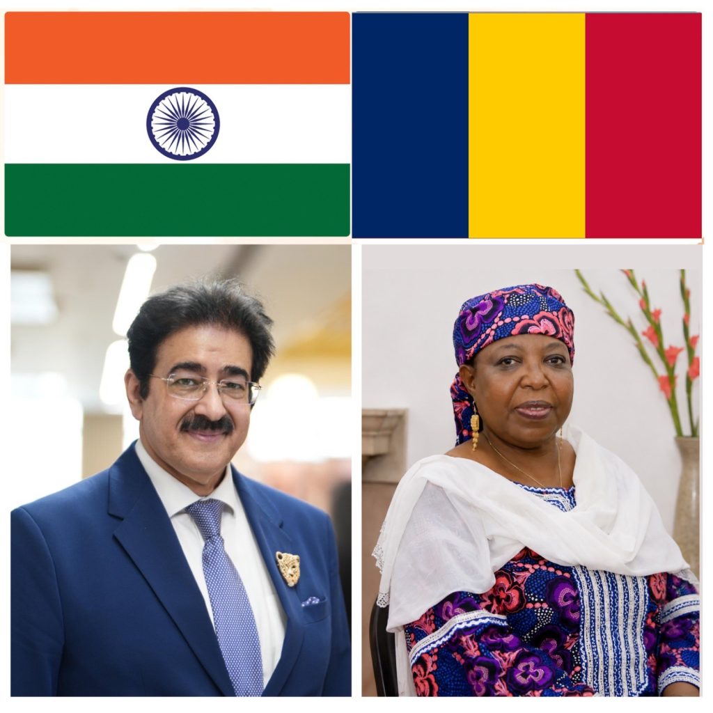 Sandeep Marwah Congratulates Ambassador of Chad and People of Chad on Independence Day