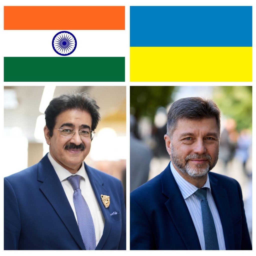 Dr Sandeep Marwah Congratulates Ukraine on Independence Day