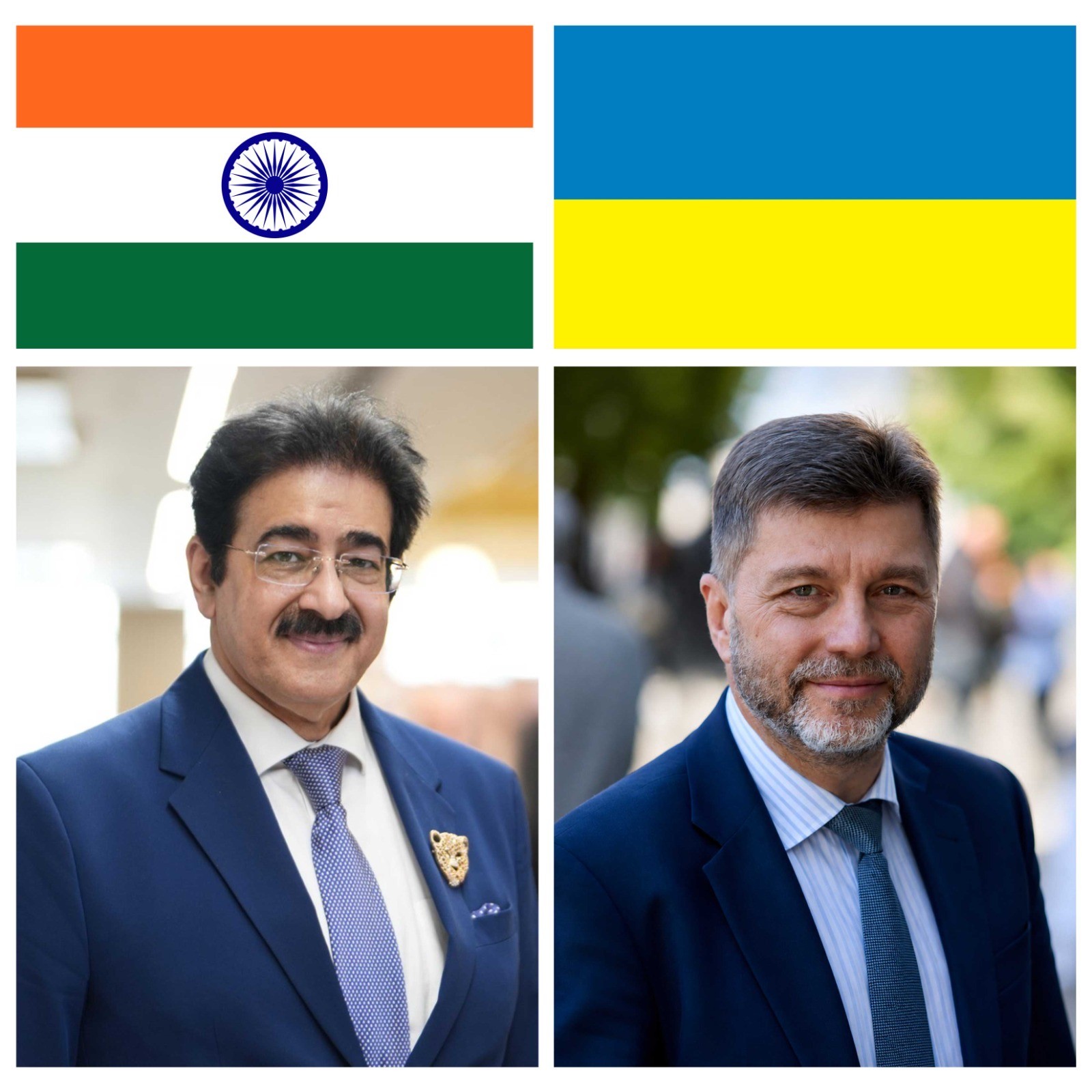 Dr Sandeep Marwah Congratulates Ukraine on Independence Day