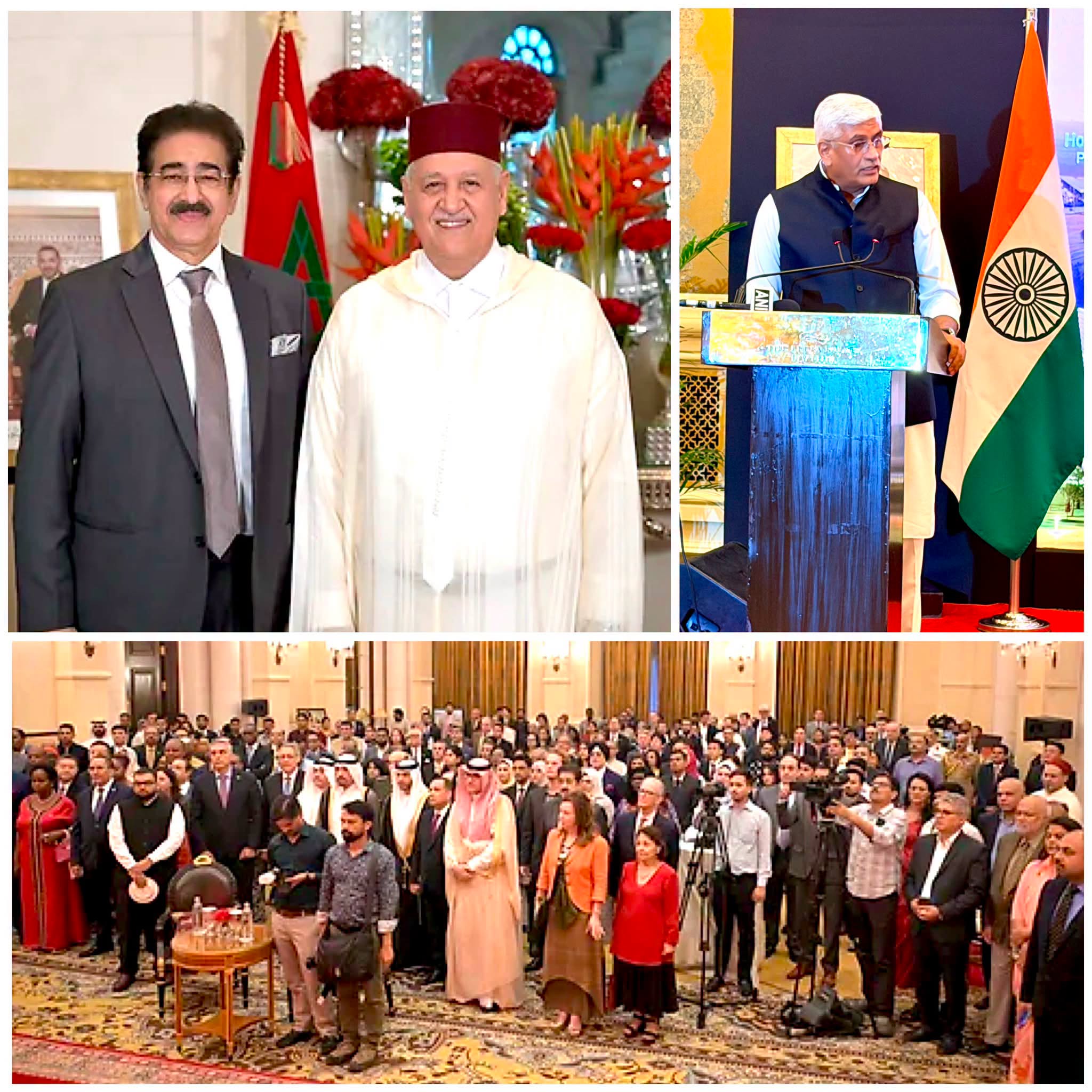 Dr. Sandeep Marwah Attends National Day Celebration of the Kingdom of Morocco as Chair of Indo-Morocco Film and Cultural Forum