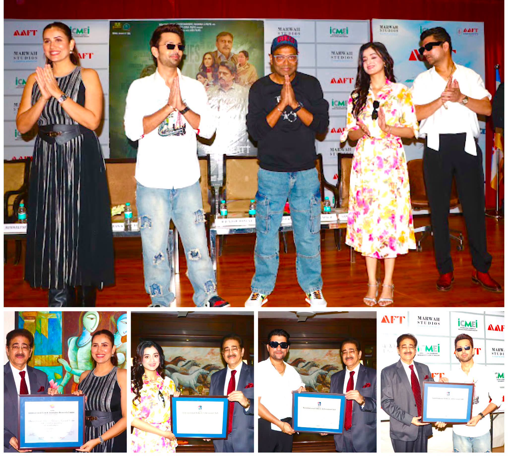 Team of Feature Film Arya Bhatt Ka Zero Visits AAFT