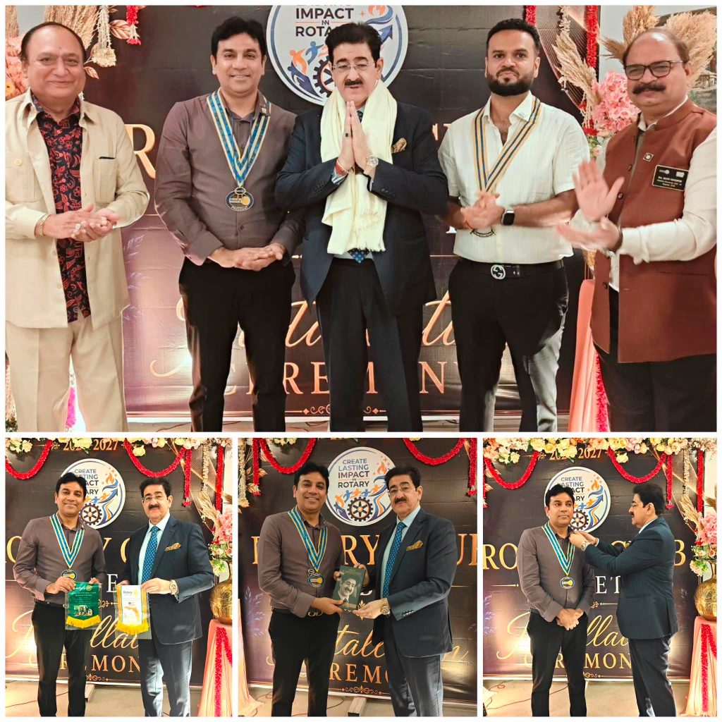 Dr. Sandeep Marwah Officiates Installation Ceremony of Rotary Club of Kashipur Corbett