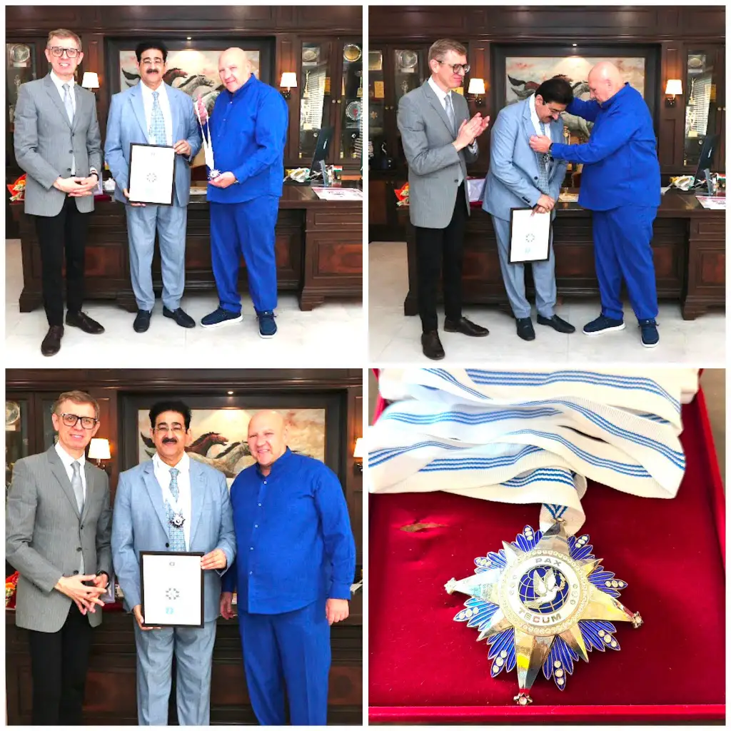 Dr. Sandeep Marwah Conferred with the Prestigious “Order of Peace Award”