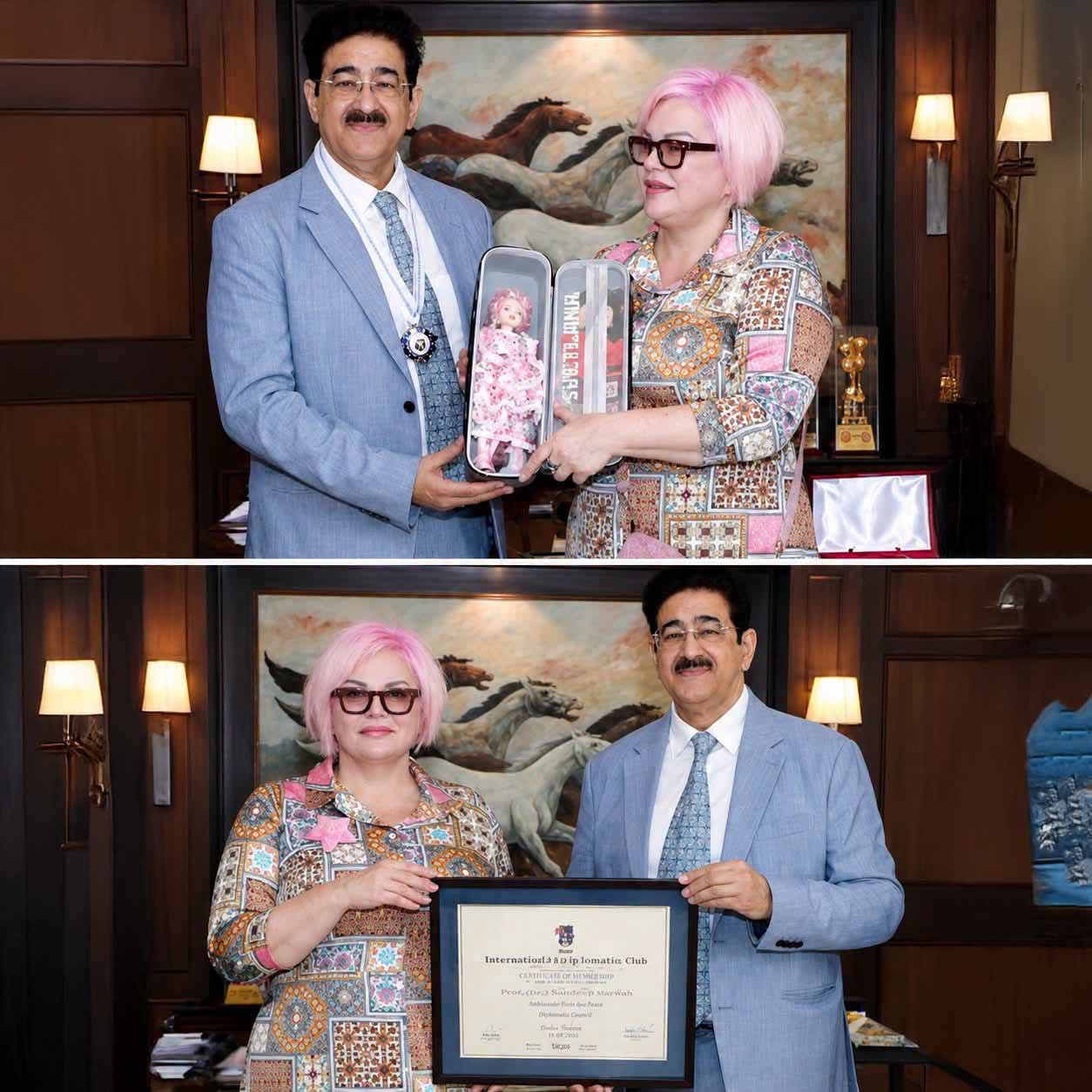 Russian Doll Presented to AAFT as Symbol of Friendship and Creative Association