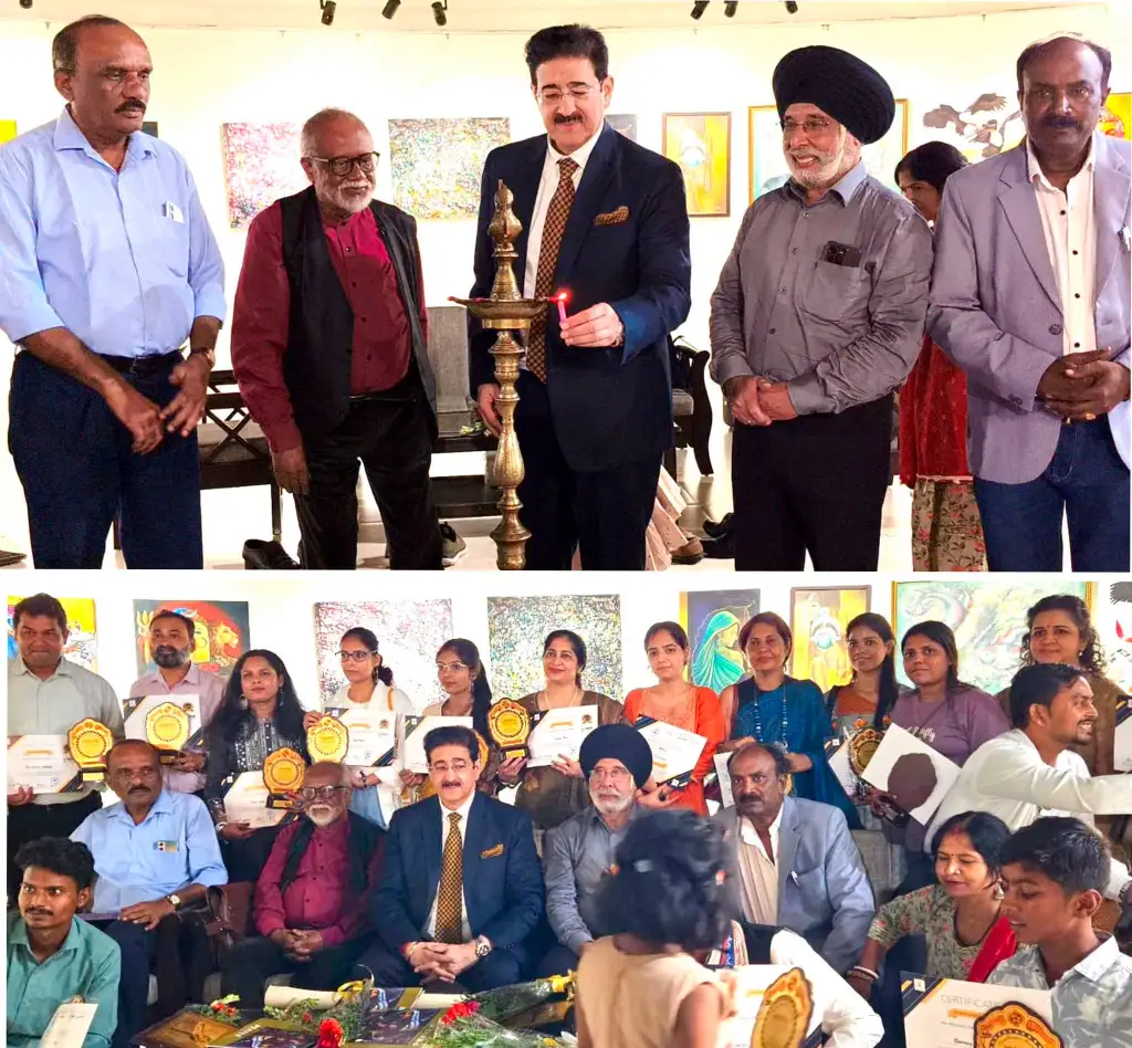 Dr. Sandeep Marwah Inaugurates ‘PRAYERS’ Art Exhibition at Lokayat Gallery