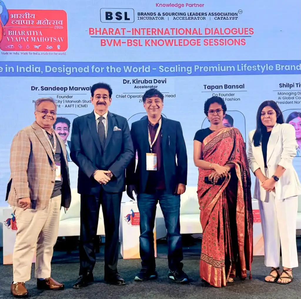 Sandeep Marwah Speaks at ‘Brands India’ Panel Discussion at Bharat Mandapam