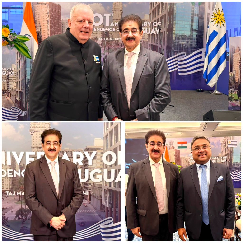 Dr. Sandeep Marwah Attends National Day of Uruguay Celebration in New Delhi