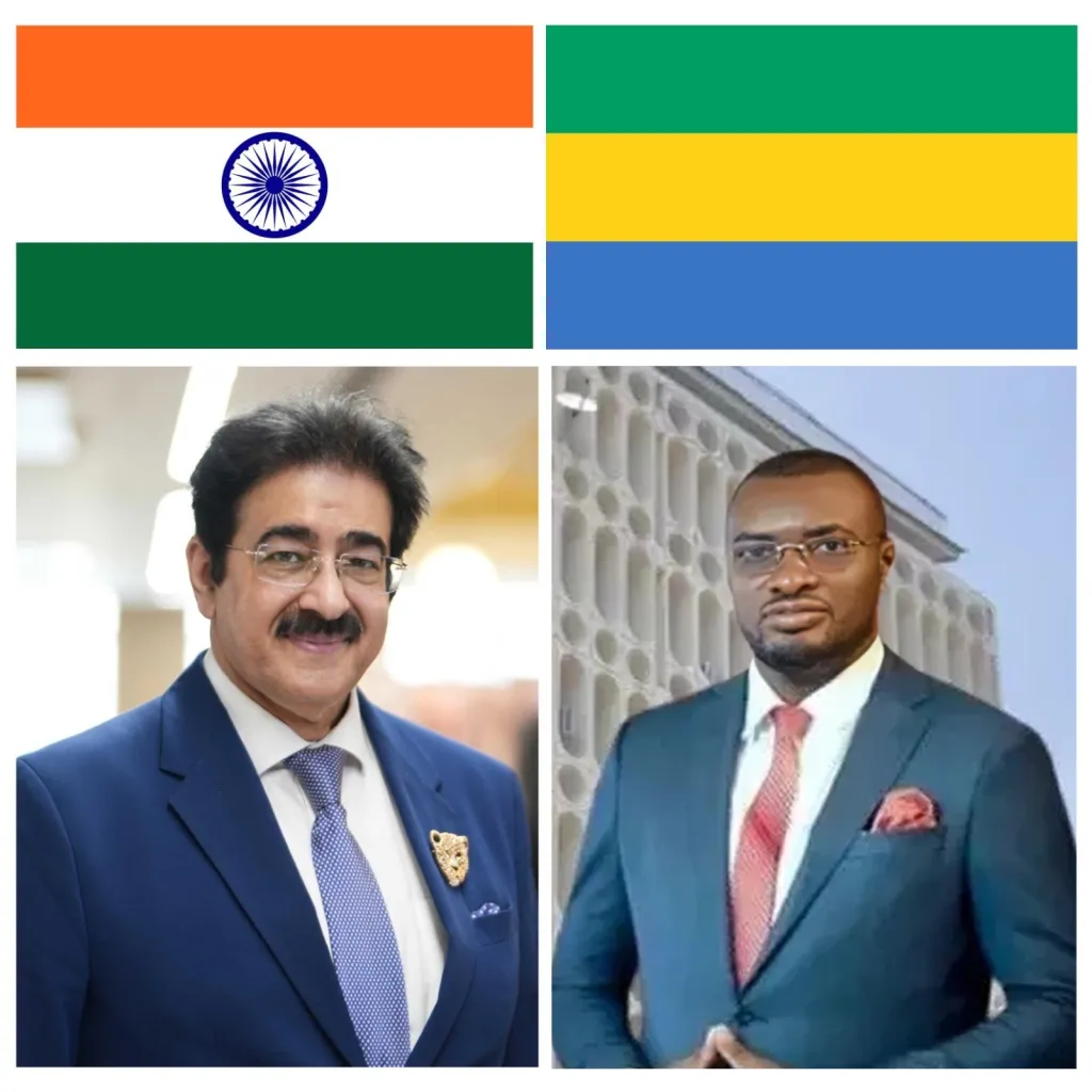 Dr. Sandeep Marwah Congratulates Ambassador of Gabon and People of Gabon on Independence Day