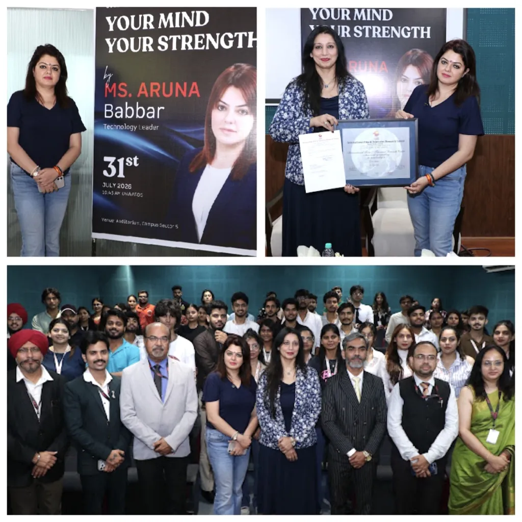 Aruna Babbar Engages AAFT Students in Powerful Interaction on Mental Health