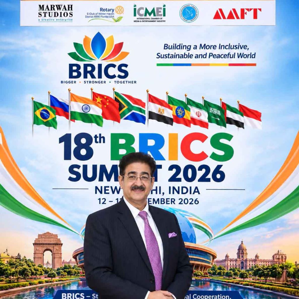 Sandeep Marwah Congratulates India on Hosting the 18th BRICS Summit 2026