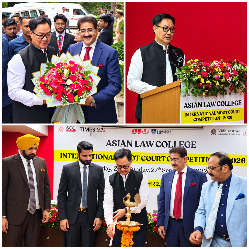 Union Minister Kiren Rijiju Inaugurates 6th International Moot Court Competition at Asian Law College