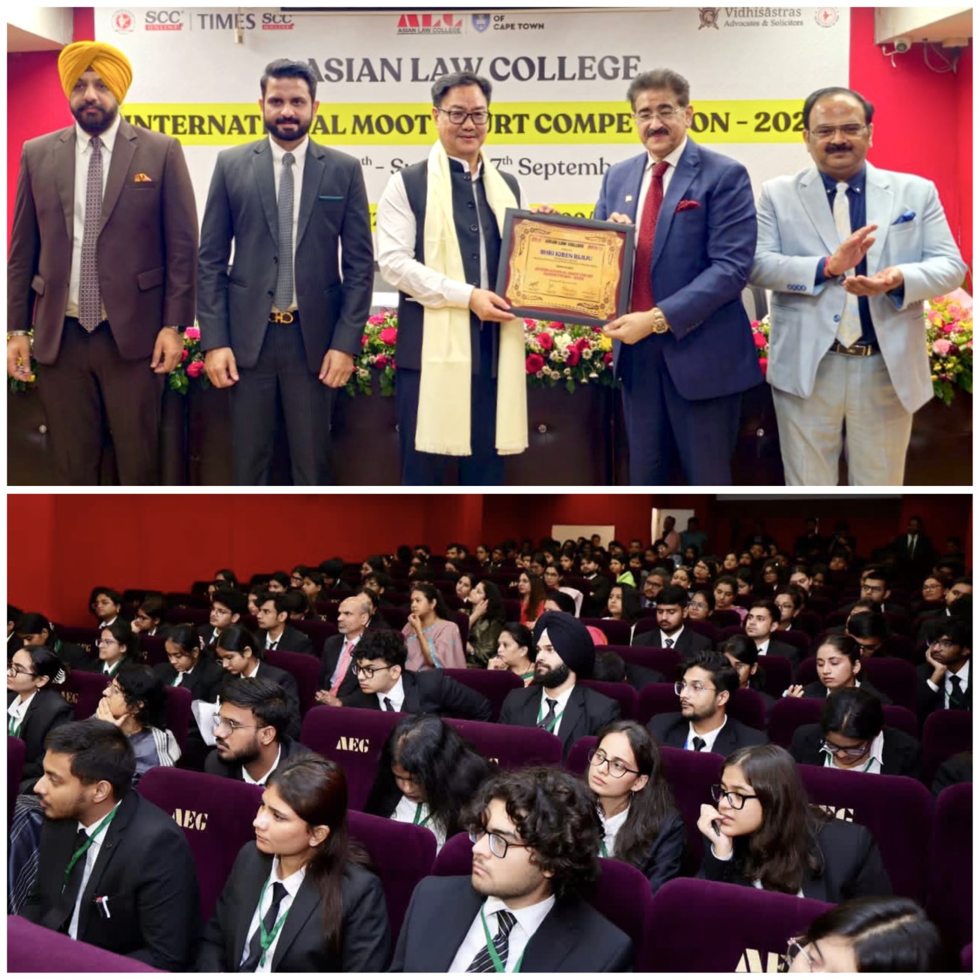 Future Lawyers Gather in Noida as Kiren Rijiju Opens International Moot Court Competition at Asian Law College