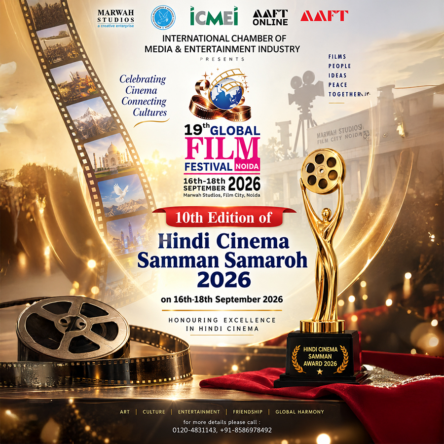 10th Hindi Cinema Samman to be Presented During 19th Global Film Festival Noida 2026