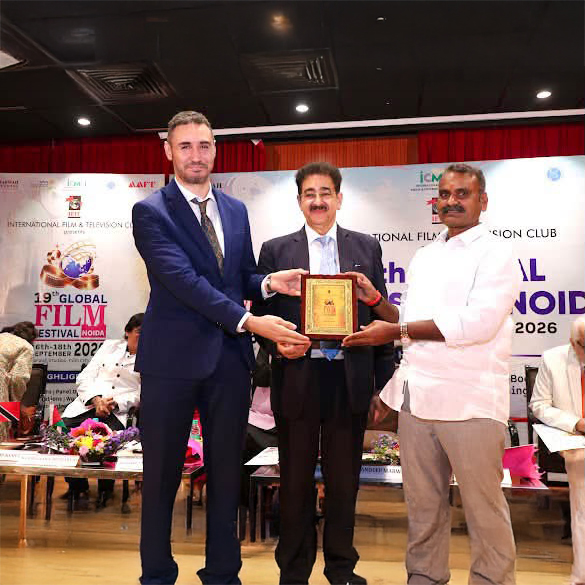 Moroccan Diplomat Walid Hasbi Honoured at the 19th Global Film Festival Noida 2026